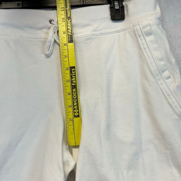 LRL RALPH LAUREN Active Women’s Shorts Medium White Cotton Drawstring Pockets - Picture 8 of 11